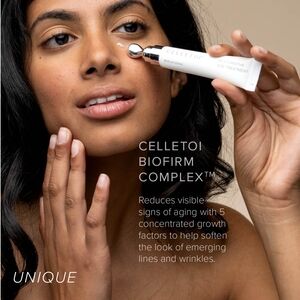 CELLETOI RESTORATIVE EYE TREATMENT BIOFIRM EYE CREAM SKINCARE COOLING APPLICATOR